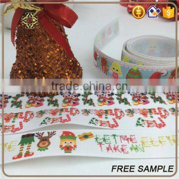 Wired Printed Grosgrain Christmas Gift Ribbon photo-5