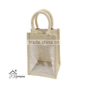 Hot Sale Custom Recycled Bottle Jute Single Wine Bag