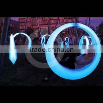 Led Outdoor Furniture Outdoor Garden Plastic Composite Bench Autumn of Circle photo-6