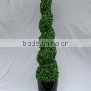 2016 Hxplant Artificial Topiary Boxwood Spiral Artificial Bonsai Trees photo-3