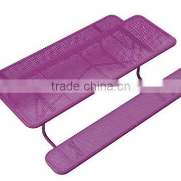 Antique Garden Backyard Furniture, Metal Top Dining Table photo-5