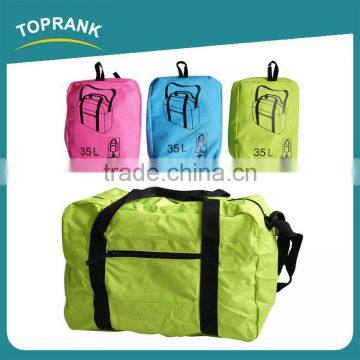 Toprank Wholesale 35L Luggage Travel Gym Sports Duffel Bag Foldable Travel Duffel Bag For Women Men