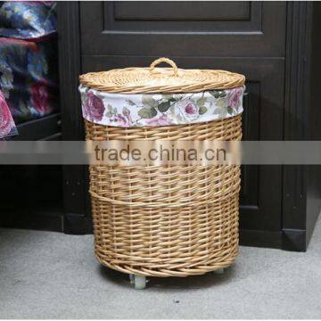 Cheap Round Willow Woven Laundry Hamper photo-4