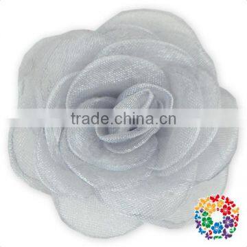 Cheap Wholesale Navy Transparent Gauze Decorative Big Rose Flower photo-4