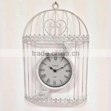 Metal Birdcage Wall Clock photo-3
