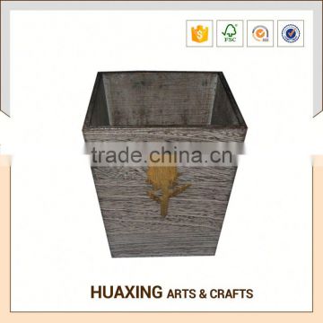 Hot sale decration wooden flower pot inserts