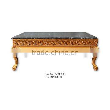 FA-207P-01 Antique reproduction marble coffee tables hot sales