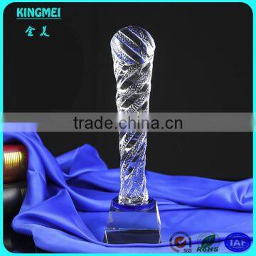 KM-ZP65 Elegant Clear Crystal Glass Colored Star Blank Award Trophies photo-6