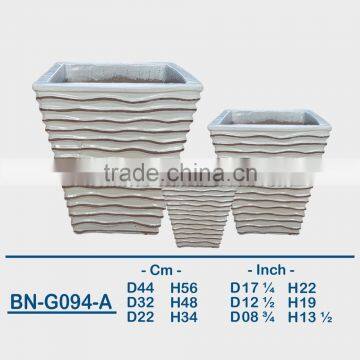 GLAZED CERAMIC OUTDOOR POT BN-G094