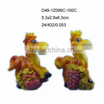 2014 wholesale resin horse statue