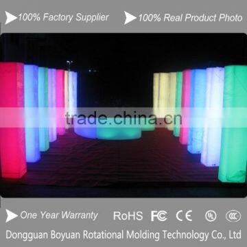 HOT Sales led plastic decorative lighted columns for weddings