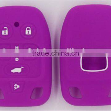 6 buttons silicone car key covers for honda