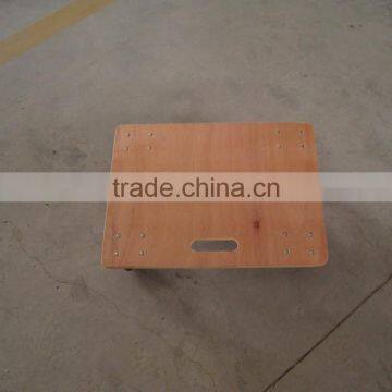 Four Caster Wheel Moving Take Car Transport Wooden Fruit Tool Cart