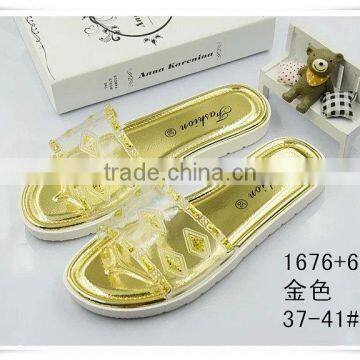 2016 New Design Crystal Fashion Slipper for Women