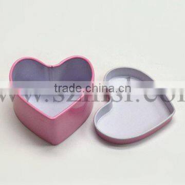 Heart shape tin box for candy,chocolate and gift