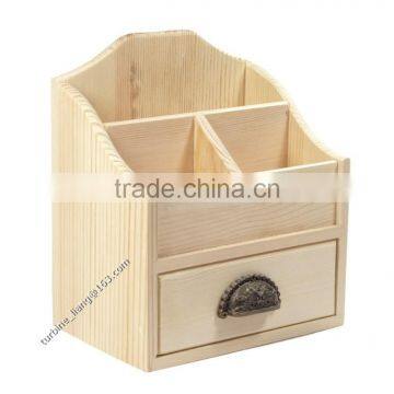 Wooden Make Up Box Organiser Cosmetic Display Case