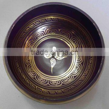 Best Selling Symbolic Colored Tibetan Healing Meditation Singing Bowl photo-5