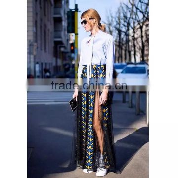 New custom fashion design sexy summer maxi long skirt for women