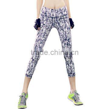 Custom Dry Fit Gym Fitness Leggings Spandex Printing Colorful Yoga Pants photo-5