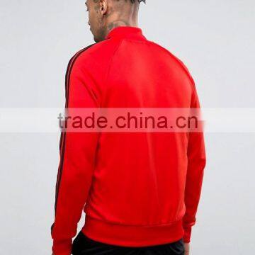 Custom Best Price High Quality New Design Durable Raglan Sleeve 87% Polyester 13% Cotton Brown Casual Men Jacket photo-2