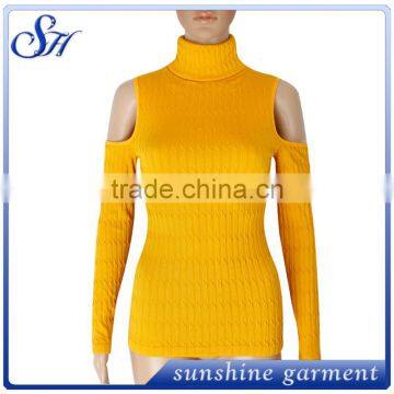 latest sexy women's top hot selling long sleeve wear for north America 2017