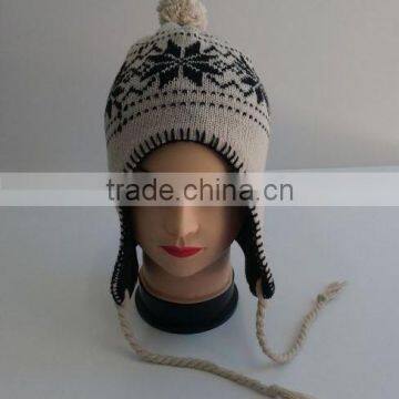 Custom 100% Acrylic Knitted Beanie/winter Knitted Beanie Hat