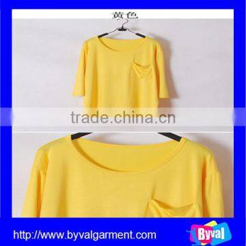 Wholesale Custom Women Long sleeve Tshirt Made in China