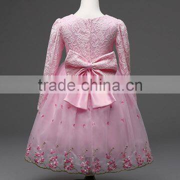 F0013#baby Girl Party Dress Children Frocks Designs Fashion Kids Party Lace Dress photo-3