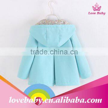 Keep Warm Wholesale Baby Girls Coat Spring and Autumn Kids Coat photo-5