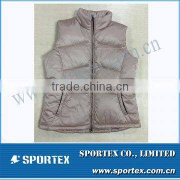 Winter vest jacket with padding for women