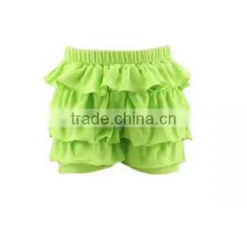 Baby Boutique Clothing Children Clothing Manufacturers China Solid Ruffle Icing Shorts photo-2