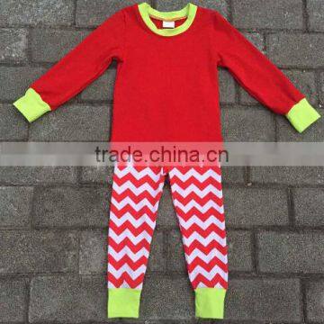 2017 New Arrival Christmas Baby Clothing Little Teenage Kid Child Boys Girls Pajamas Red Green Pjs Kids Christmas Pajamas photo-3