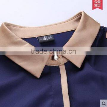 Custom High Quality Short Sleeve Latest Beautiful Blouse Styles Formal Shirt Blouse Pattern photo-3