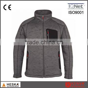 Non-hooded Stylish Outdoor Sporting Polar Fleece Coat Men Knitted Jacket