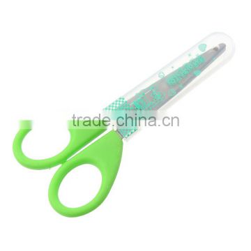 Stainless Steel ABS Scissors Fruit Green 11.3cm x5.1cm