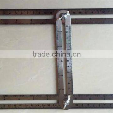 New Multi Angle Stainless Steel Ruler Measures All Angles Angle-izer Template Tools photo-3