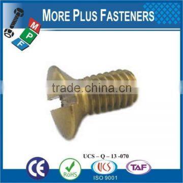 Made in Taiwan ISO 2010 Slotted Raised Countersunk Oval Head Machine Screw DIN 964