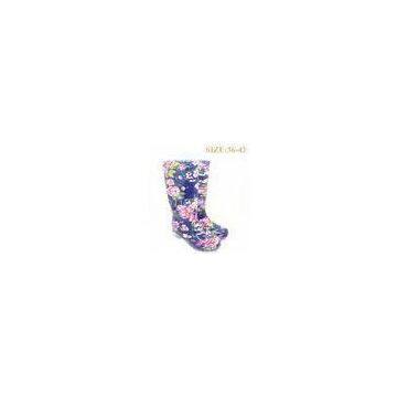 Stylish Rain Boots , Floral Size 39 24.4cm Sole For Women / Girls