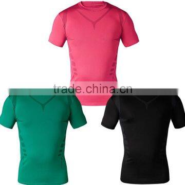 2015 hot selling O-neck plain crop top wholesale blank t shirts/gym t shirt/ Printing t shirts