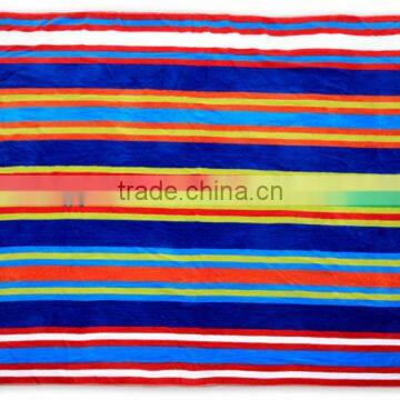 100% cotton jacquad strip beach towel