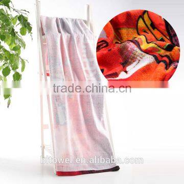 100% Cotton Advertising Promotional Logo Printed Beach Towels