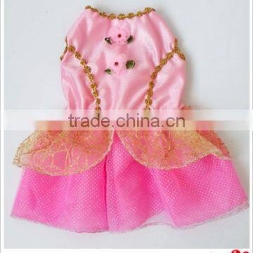 Pink Princess Style Fancy Pet Clothes Dog Costume Accessory