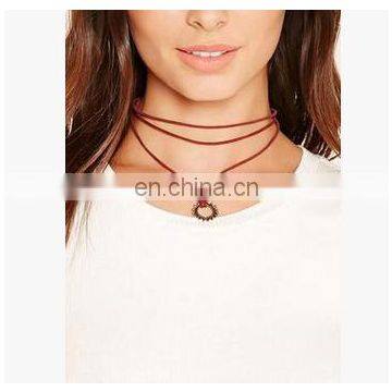 Braided Rope Multilayer Tassel Necklace Maxi Velvet Choker Neklace Women Long Statement Necklace