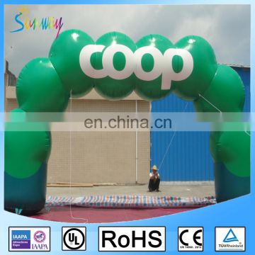 Gaint Balloon Arch / Inflatable Arch Entrance Fan Powered Archway For Event