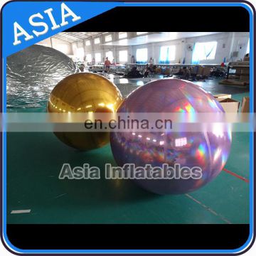 Durable PVC Wedding Stage Christmas Decoration Large Inflatable Mirror Ball