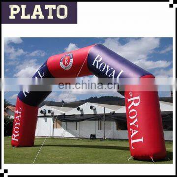 Outdoor royal inflatable arch for advertising/square block archway for sale