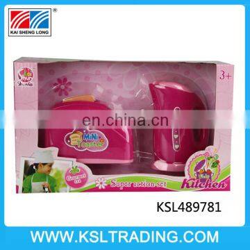 Nice design and mini plastic kitchen set toy to kids