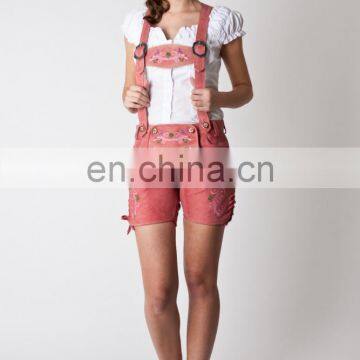 2016 Pink lederhosen shorts