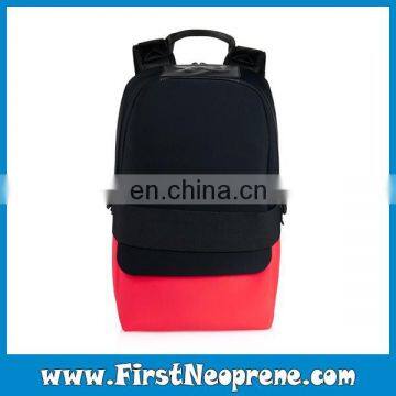 Light Black Surface With Ropes Neoprene Backpack Online Sale photo-5