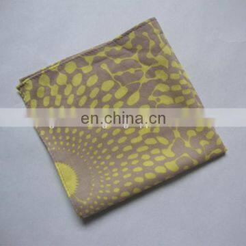 100% Viscose Printed Pocket Square-30x30cm, silk feeling